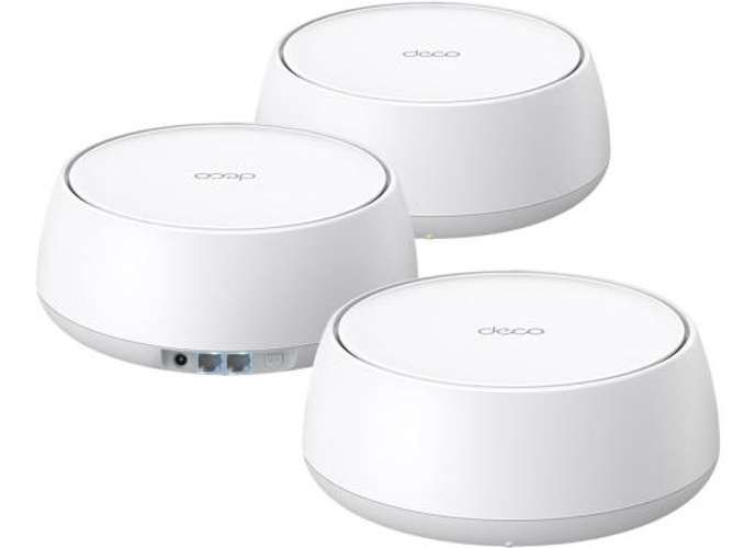 TP-Link Deco 7 BE25 Dual-Band BE5000 WiFi 7 Mesh Wi-Fi System | 4-Stream 5 Gbps, 240 Mhz | Covers up to 6,600 Sq.Ft | 2X 2.5G Ports Wired Backhaul | VPN,MLO, AI-Roaming, HomeShield, 3-Pack product thumbnail 2
