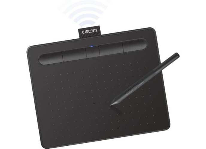 Wacom Intuos Small Bluetooth Graphics Drawing Tablet, 4 Customizable ExpressKeys, Portable for Teachers, Students and Creators, Compatible with Chromebook Mac OS Android and Windows - Black product thumbnail 2