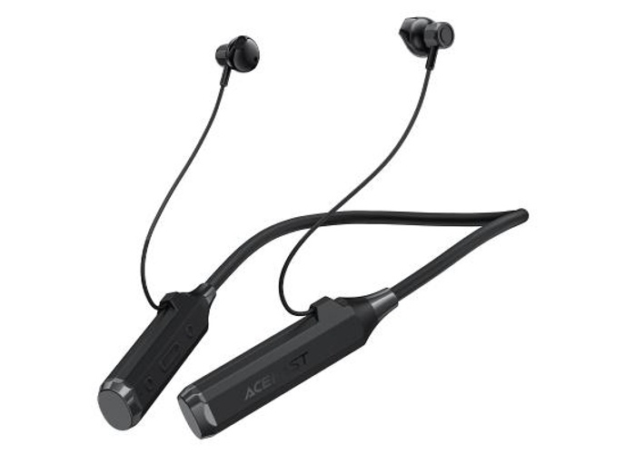 ACEFAST N6 Bluetooth 5.4 Wireless Neckband Earphones 120H Music Time in-Ear Magnetic Sport Earbuds Game Low Latency Supoort TF Card - Black product thumbnail 2