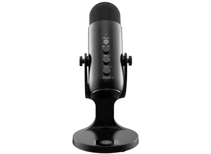 JMARY MC-PW8 Condenser Microphone USB Desktop Mic with Real-time Monitoring - Black product thumbnail 2