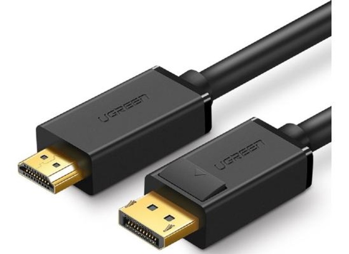 UGREEN 4K UHD DP to HDMI Cable, Audio Video Sync, Support 4K 3D Vision, Stable Single Transfer, 2.25Gbps Bandwidth, 3.0 Meter Length, Black product thumbnail 2
