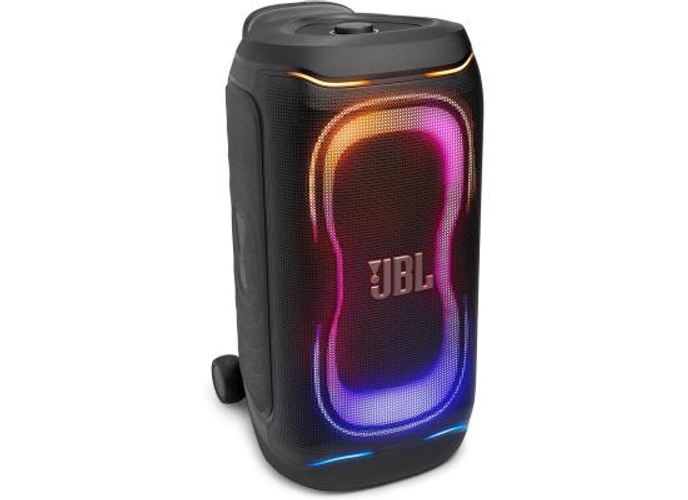 JBL PartyBox 330 - Portable party speaker with JBL legendary sound, AI Sound Boost, Up to 18 hours of playtime, Adaptive futuristic lightshow, and a Telescopic handle with wider, sturdy wheels (Black) product thumbnail 2