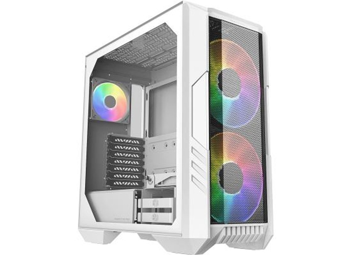 Cooler Master HAF 500 White Edition High Airflow Mesh ARGB Lighting Fans USB 3.2 Gen 2 Type C product thumbnail 2
