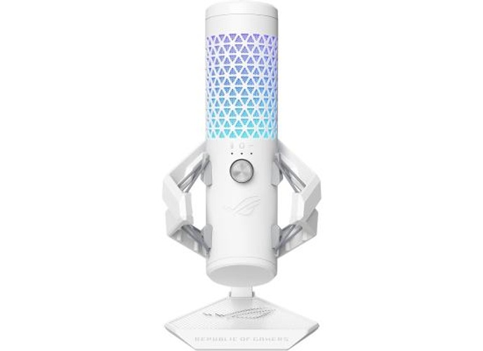 ASUS ROG Carnyx Professional Cardioid Condenser Gaming Microphone, 192 kHz / 24-bit Sampling Rate, High-pass Filter & Built-in Pop Filter, Touch Mute, AuraSync RGB Lighting, White product thumbnail 2
