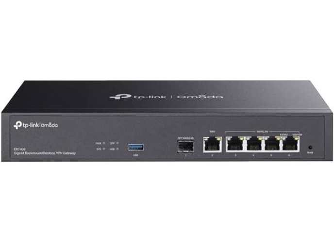 TP-Link ER7406 Omada Gigabit Rackmount/Desktop VPN Gateway, 1x Gigabit SFP WLAN/LAN, 5x Gigabit RJ45, 1x USB3.0, Load Balance product thumbnail 2