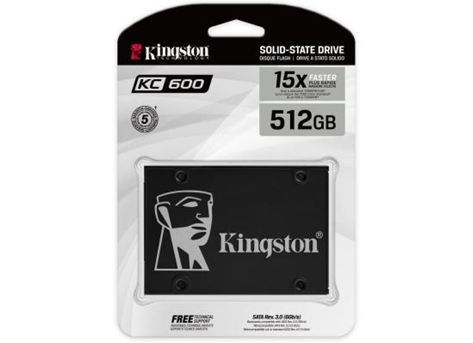 Kingston KC600 512GB SATA III Solid State Drive (SSD) product thumbnail 2
