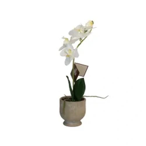 Nova Home "Ivoria" Flower Phalaenopsis Arrangement with Pot – 39 cm – White product thumbnail 2