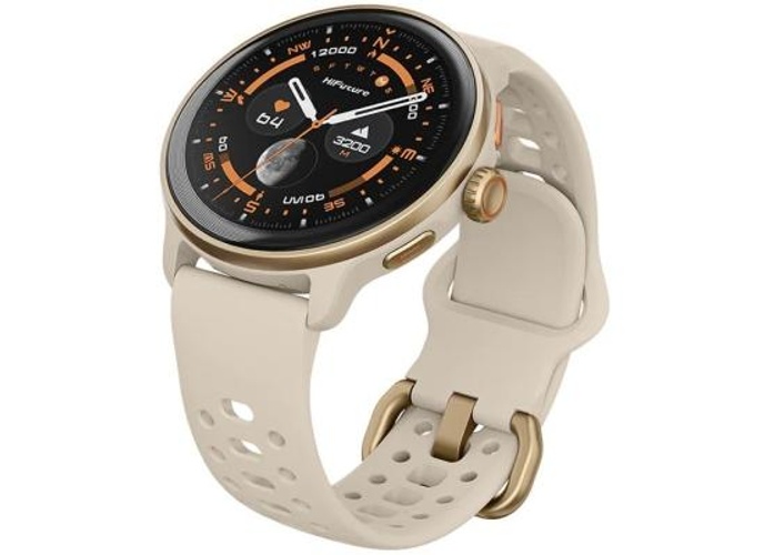 HiFuture VELA Smart Watch,1.43" AMOLED Display, Bluetooth 5.3, Powered by Dual Core Processor & Syntra AI, GPS Heartbeat & 100+ Sports Modes 5ATM Waterproof 36mm Smart Watch - Latte product thumbnail 2