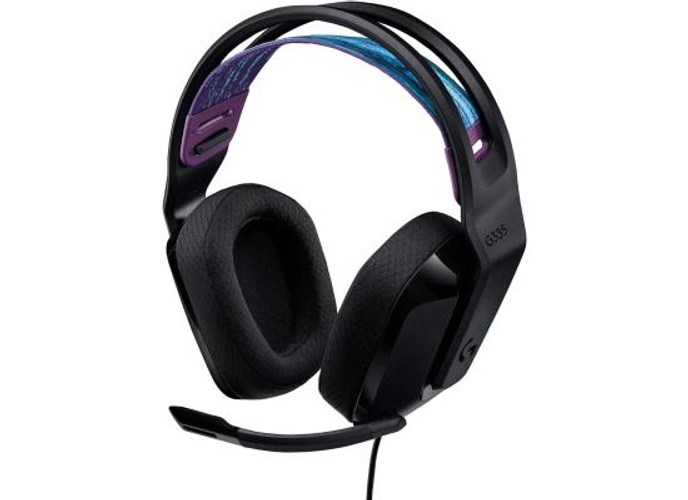 Logitech G335 Wired with Flip to Mute Microphone 3.5mm Audio Jack Memory Foam Lightweight Compatible with PC, PlayStation, Xbox, Nintendo Switch - Black product thumbnail 2