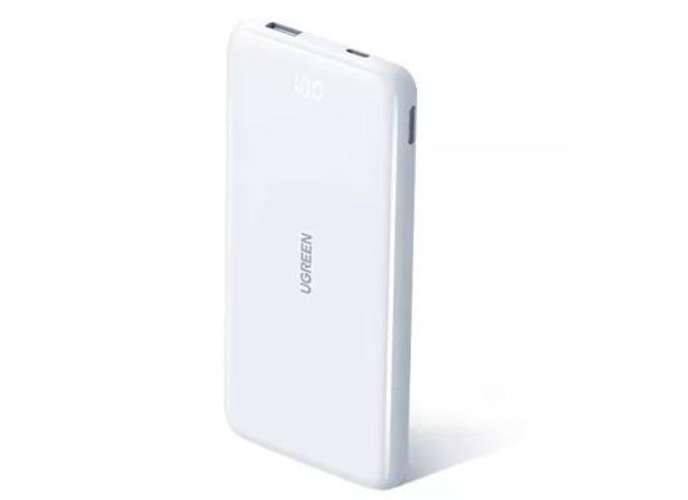 UGREEN PB200 10000mAh Ultra Slim Two-Way Fast Charging 20W Power Bank - White product thumbnail 2