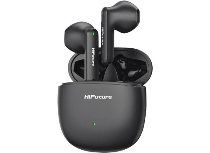 HiFuture Colorbuds2 TWS Earphones, Bluetooth 5.3, 20 Hours Playtime, IPX5 Sweatproof, ENC for Calls, Dynamic Bass, Wireless Earbuds - Black product thumbnail 2