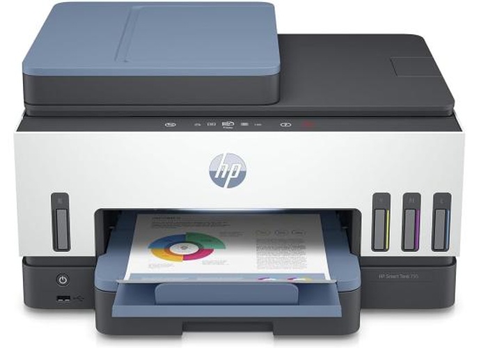 HP 795 | Smart Tank | Touchscreen | Wireless | Print, Copy, Scan, Fax | Automatic Duplex | Print Speed: 15ppm(black) / 9ppm(color) | Up to 18000 black or 8000 color pages included product thumbnail 2
