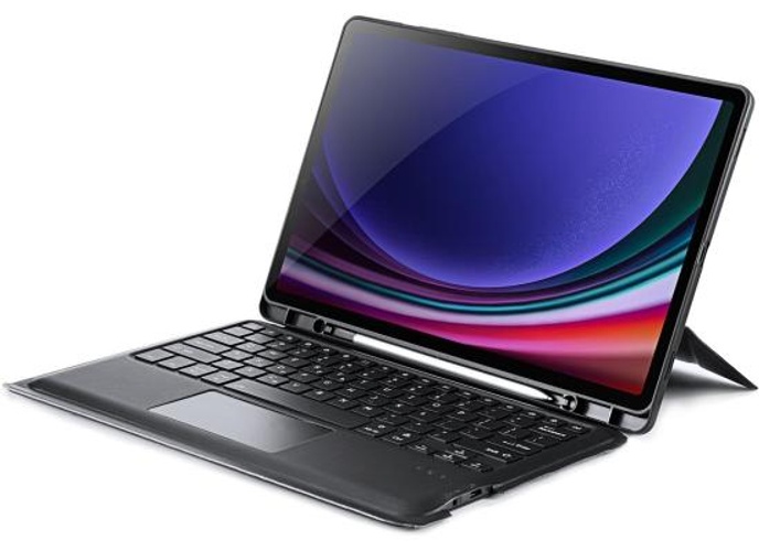 DUX DUCIS [DK] Series Keyboard Case, Designed for Samsung Tab S9 Plus 12.4" Detachable Touchpad Bluetooth Keyboard Charging, 80H Working Time, Tablet Leather Cover - Arabic / English Layout - Black product thumbnail 2