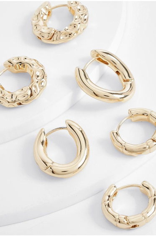 Gold Mini Hoop Multipack - gold product thumbnail 2