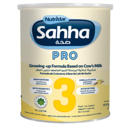 Sahha 3 Pro Milk Formula For Children 1-3 Years 400g