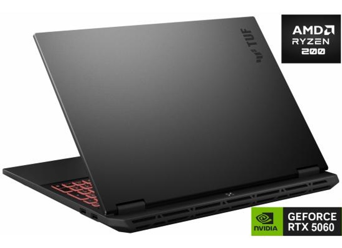 ASUS TUF Gaming A16 (2025) FA608UM NEW AMD Ryzen 260 8-Cores w/ Nvidia RTX 5060 8GB DDR7 & 165Hz IPS Display - Jaeger Gray product thumbnail 2