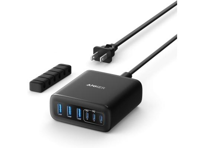 Anker Desktop Charger, Fast Charging USB C Charger with 112W Max 6-Port Desk Accessories for Home Office, Campatible with Multiple Devices, iPhone, iPad, MacBook, Galaxy and More (Cable Not Included) product thumbnail 2