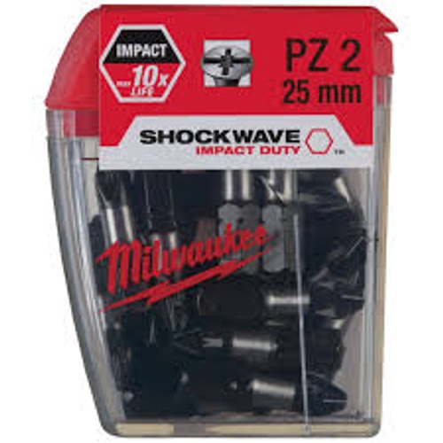 بت مفك براغي Milwaukee Shockwave Impact Duty PZ2 x 25 مم product thumbnail 2