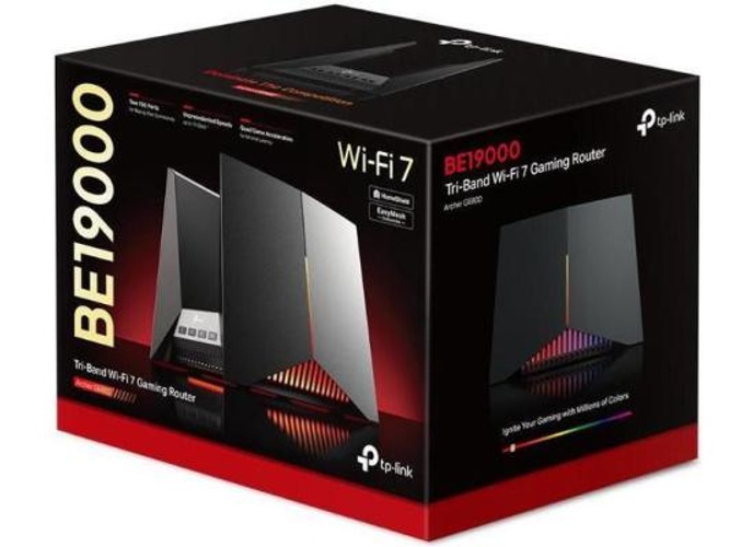 TP-Link Archer GE800 Tri-Band BE19000 Wi-Fi 7 Gaming Router 12-Stream 19 Gbps 2×10G + 4×2.5G Ports USB 3.0 Turbo Acceleration Dedicated Gaming Port & Panel product thumbnail 2