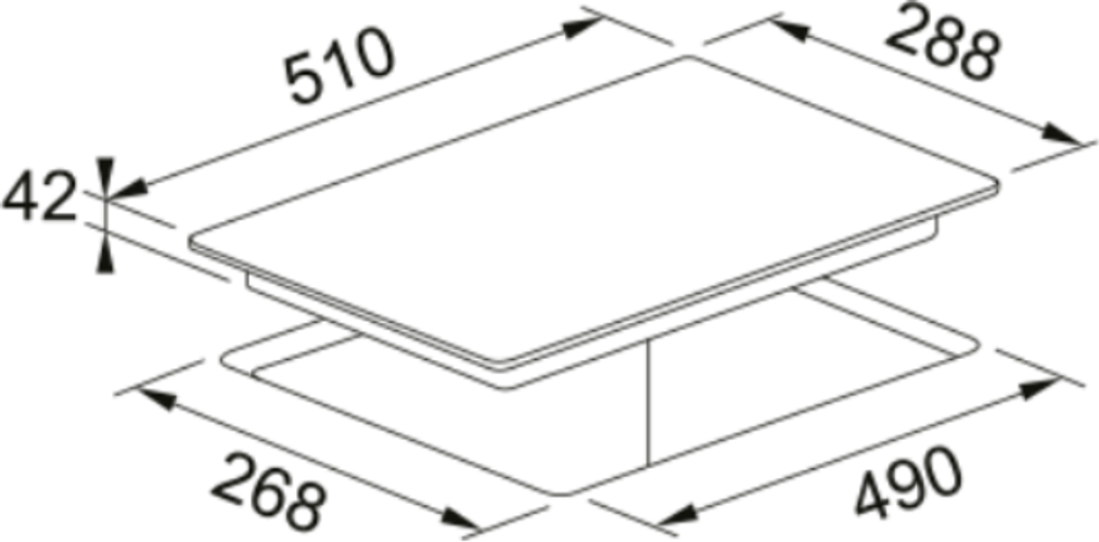 Franke Built in Gas Hob, 90Cm, 2.7KW, Black product thumbnail 2