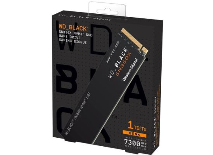 WD BLACK SN850X 1TB NVMe Gen4 PCIe M.2 2280 SSD Internal Solid State Drive up to 7,300MB/s product thumbnail 2