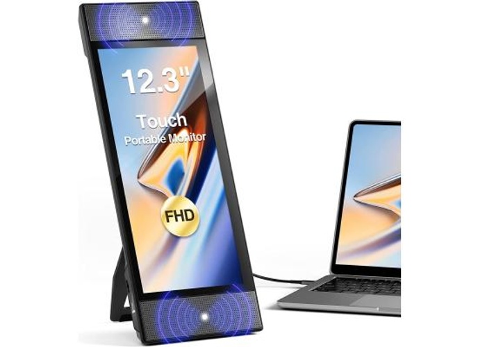 V2COM L2 13" Portable IPS HD Touch Screen High Brightness 300CD/㎡ Foldable Kickstand/Dual Speakers Travel For Windows Mac PC Laptop Phone PS5/Switch product thumbnail 2