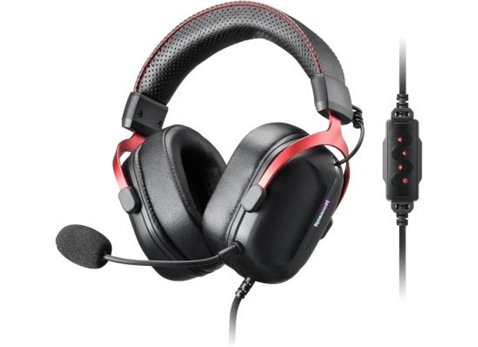 Redragon H312 Cybill USB Wired Gaming Headphone , 7.1 Surround Sound , Driver 50mm , Aluminum Frame , Noise-cancelling Mic , RGB lighting , Black product thumbnail 2