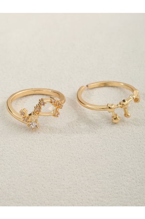 Set of 2 - Gold Embellished Rings product thumbnail 3