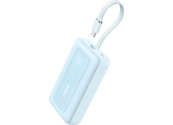 Anker Portable Charger, 10,000mAh 30W Power Bank, USB-C in and Out Fast Charging Battery Pack, Travel Essential Phone Power Bank, for iPhone 17/16/15, iPad, MacBook, Galaxy, Google, and More - Blue product thumbnail 2