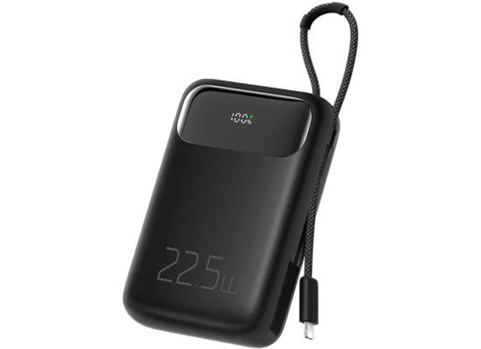 MCDODO MC-325 PD 22.5W Power Bank with iP Cable, 10000mAh Phone Battery Pack Portable Charger - Black product thumbnail 2