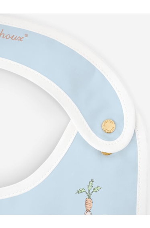 Atelier Choux Baby Satin Spring Bunny Bib in Blue product thumbnail 4