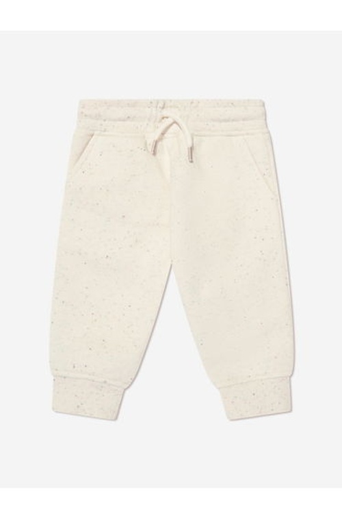 Baby Girls Logo Joggers in Beige