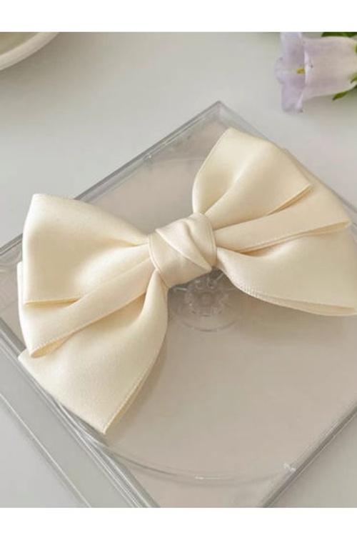 White Bow Hair Clip product thumbnail 3