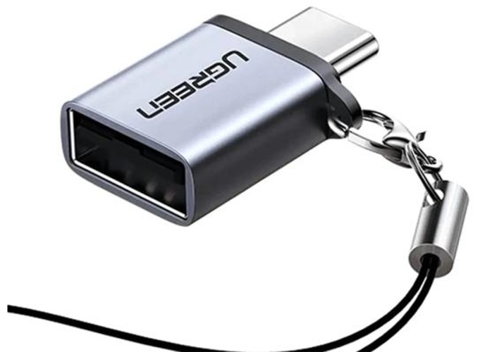 UGREEN Type C Male to USB 3.0 A Female Adapter Cable Lanyard 5Gbps High Speed Data Transfer PC Laptop MacBook - Space Gray product thumbnail 2