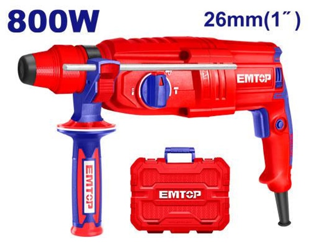 EMTOP 800W 26mm Rotary Hammer