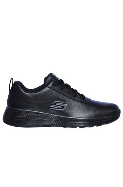 Skechers Womens/Ladies Marsing Gmina Slip Resistant Leather Trainers - Black product thumbnail 2