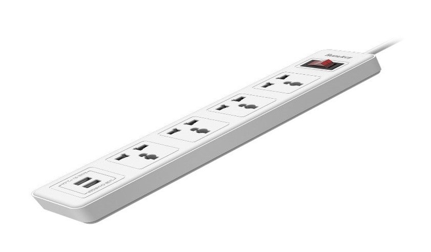 Huntkey Power Strip 4 Socket & 2 Usb Ports 2.4A