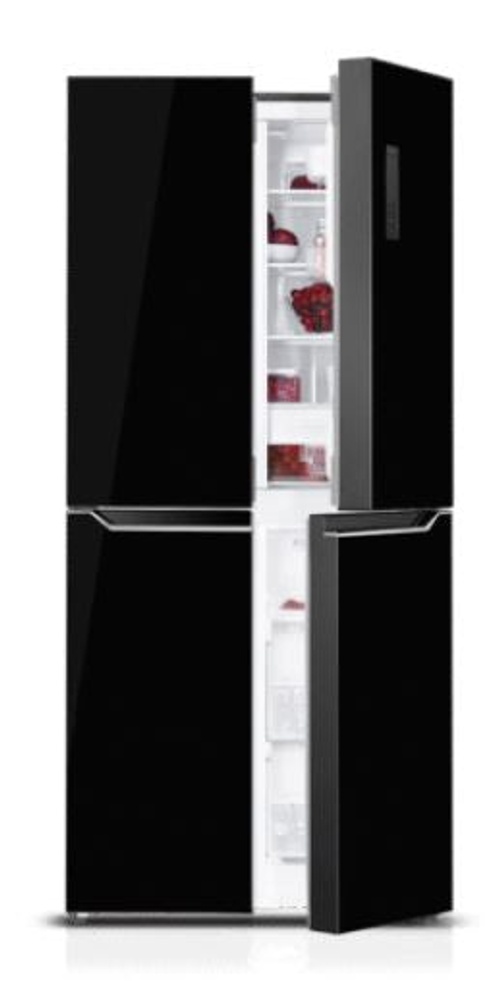 Metalux Side by Side A++, No Frost, 442Lit, Glass Black