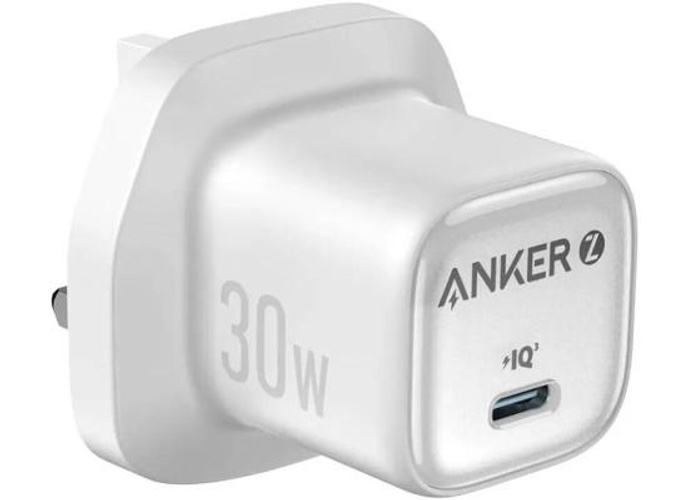 Anker A2698 Zolo 30W Compact USB C GaN Charger, 30W Power Output, Superior Temperature Management, Innovative Stacking Technology, Advanced GaN II Technology, White product thumbnail 2