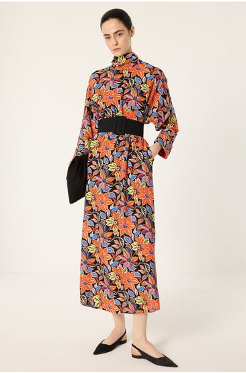 PATTERNED VISCOSE DRESS product thumbnail 4