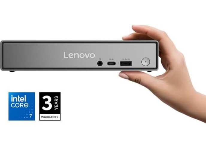 Lenovo ThinkCentre Neo 50q Gen 5 (2025) Tiny PC Intel® Core 7 240H 10-Cores High-Performance Processor w/ Wireless & Bluetooth - Gray product thumbnail 2