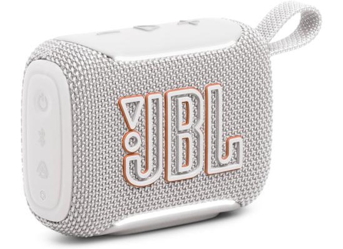 JBL Go 5 - Ultra-Portable Waterproof & Drop-Proof Speaker with JBL Legendary Sound & Ambient Edge Lighting, AirTouch Instant Stereo Pairing or Link Multiple Compatible Speakers via Auracast™ (White) product thumbnail 2