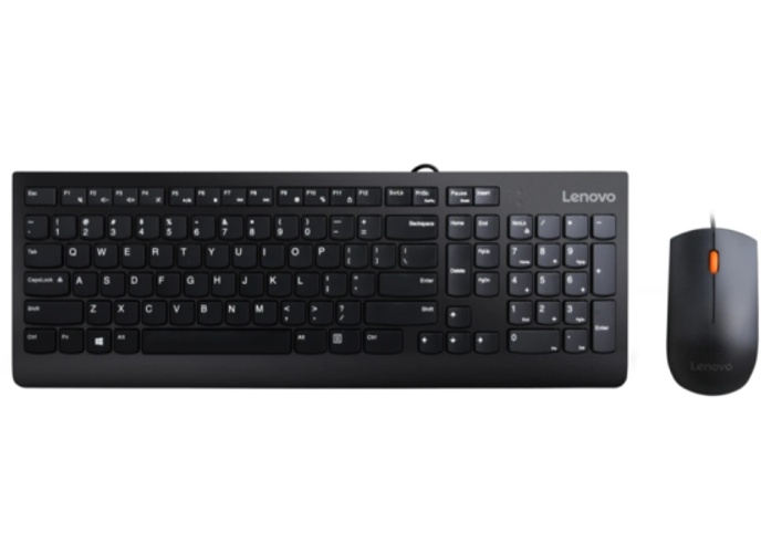 Lenovo 300 Wired Keyboard and Mouse Combo (Black) product thumbnail 2