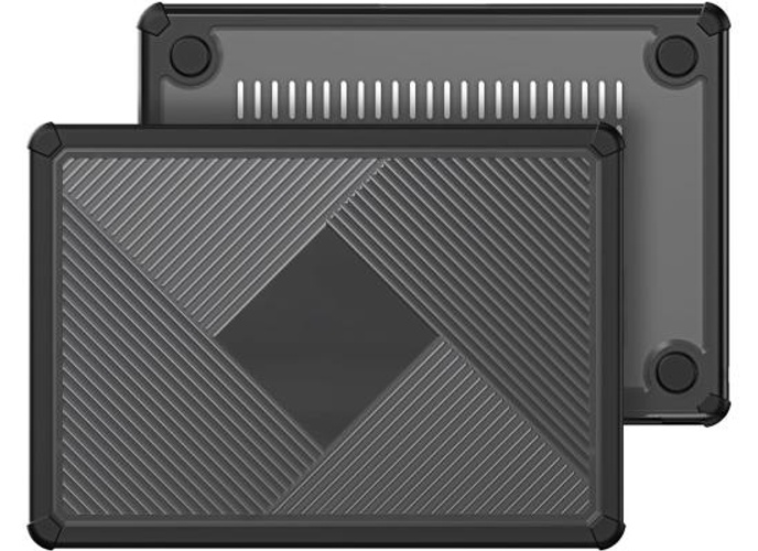 DUX DUCIS LCGH Series Hard Shell Case for Apple MacBook Air 13.6 (2022/2024) – Slim Protective Laptop Cover with Shock-Absorbing Bumper, Heat Dissipation Design & Non-Slip Secure Base – Black product thumbnail 2