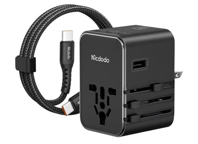 Mcdodo CP-3270 MDD G5 Series 45W 3 USB-C + 2 USB-A Universal Travel Power Adapter Charger with USB-C to USB-C Cable - Black product thumbnail 2