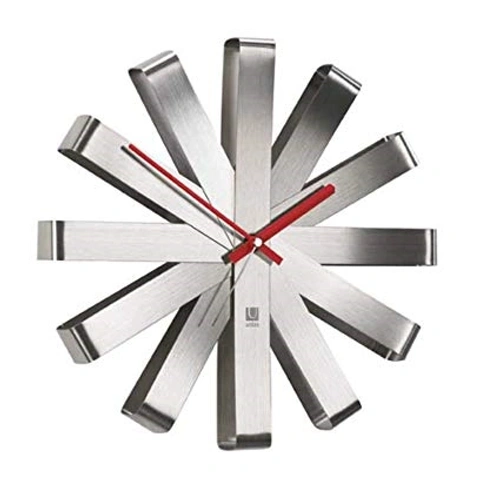 Umbra Ribbon Wall Clock - Steel