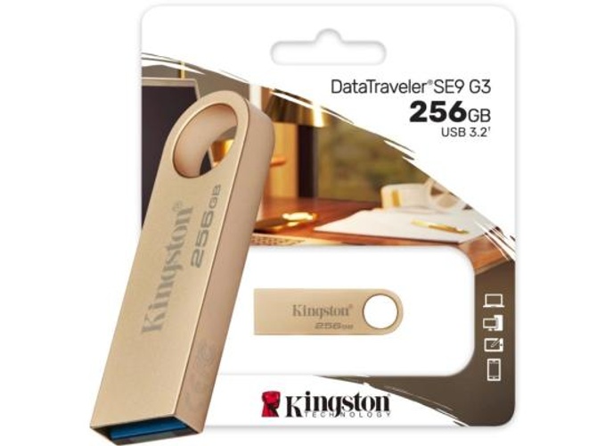 Kingston DataTraveler SE9 G3 256GB USB Flash Drive USB 3.2 Gen 1 Speed Up to 220MB/s Premium Metal Casing product thumbnail 2