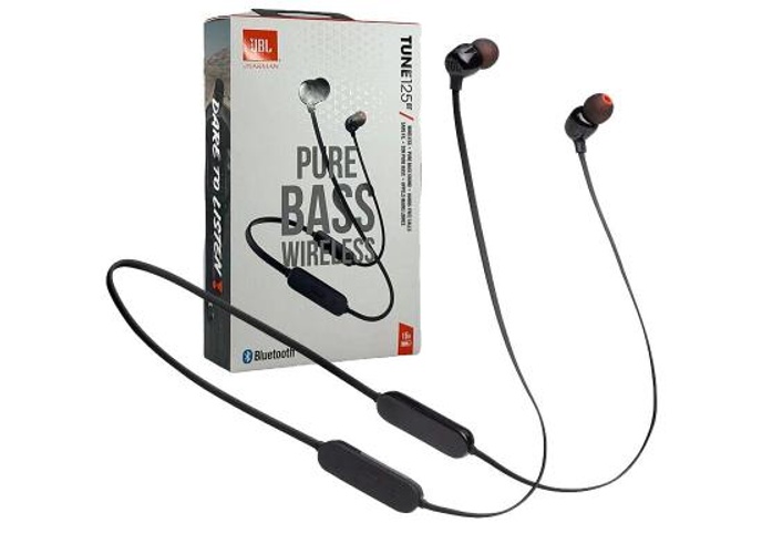 JBL Tune 125BT Wireless In Ear Headphone, Pure Bass Sound, Bluetooth 5.0, 16 Hour Battery Life, 96dB SPL/1mw Sensitivity, 20 Hz – 20 kHz Frequency, 16 Ohms Impedance, Black product thumbnail 2