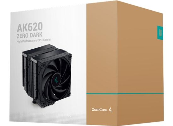 DeepCool AK620 Zero Dark CPU Air Cooler Mighty 260w TDP 6 Copper Heat Pipes Dual-Tower CPU Cooler w/ 2x120mm Fans product thumbnail 2