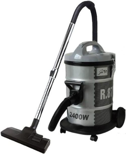 Stork Drum Vacuum Cleaner, 25Lit, 2400Watts, Black
